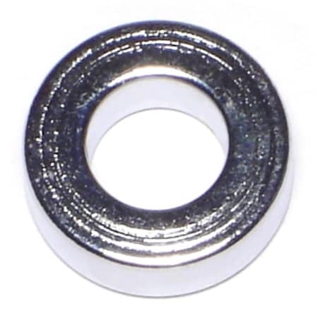 Midwest Fastener Round Spacer, Chrome Steel, 1/4 in Overall Lg, 3/8 in Inside Dia, 5 PK 74262